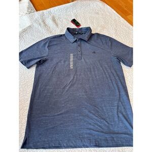 Travis Mathew Men's Golf Polo Size XL Blue/Black Heathered Size Medium #37